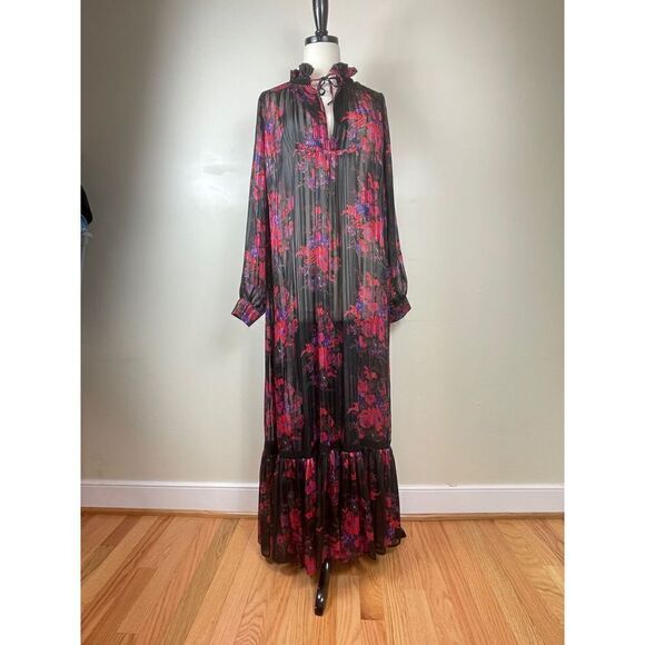 Dream Catcher Black Garden Maxi Dress 4 - Picture 1 of 4